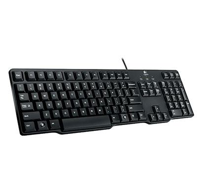 logitech k100 classic ps/2 wired keyboard black